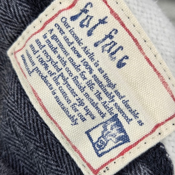 Fat Face The Airlie Denim Quarter Zip Pullover Blue Men's S Preppy Warm - Picture 5 of 8